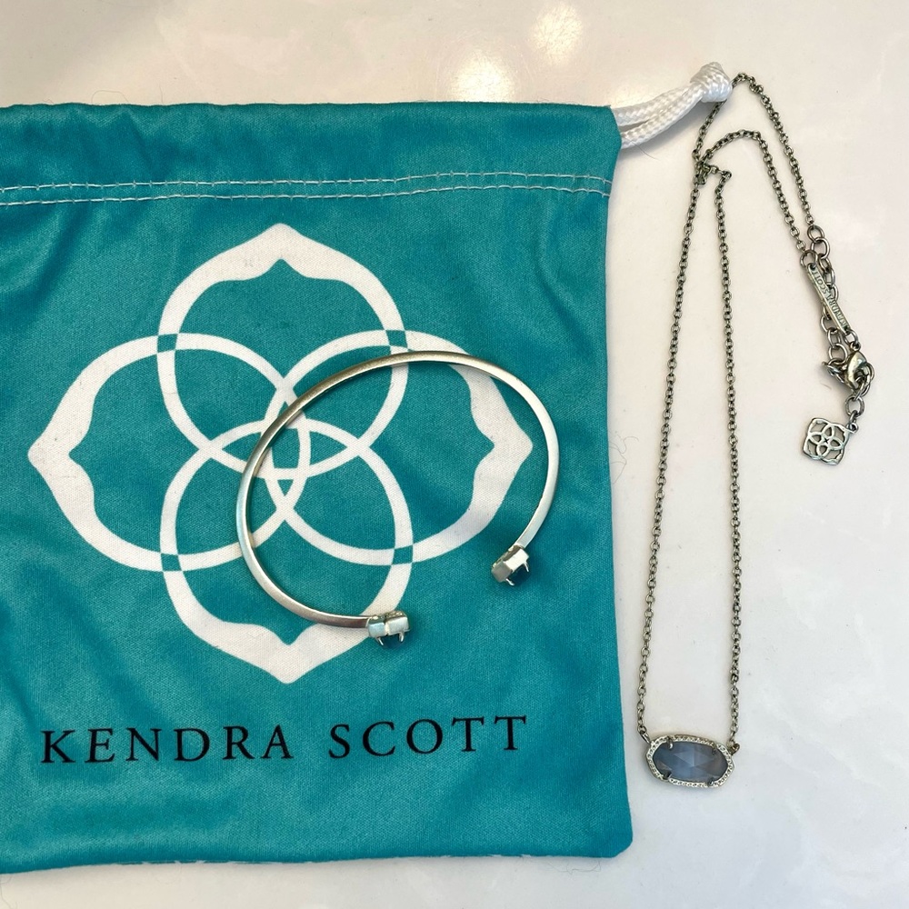 slate Elisa necklace and cuff Kendra Scott  $75